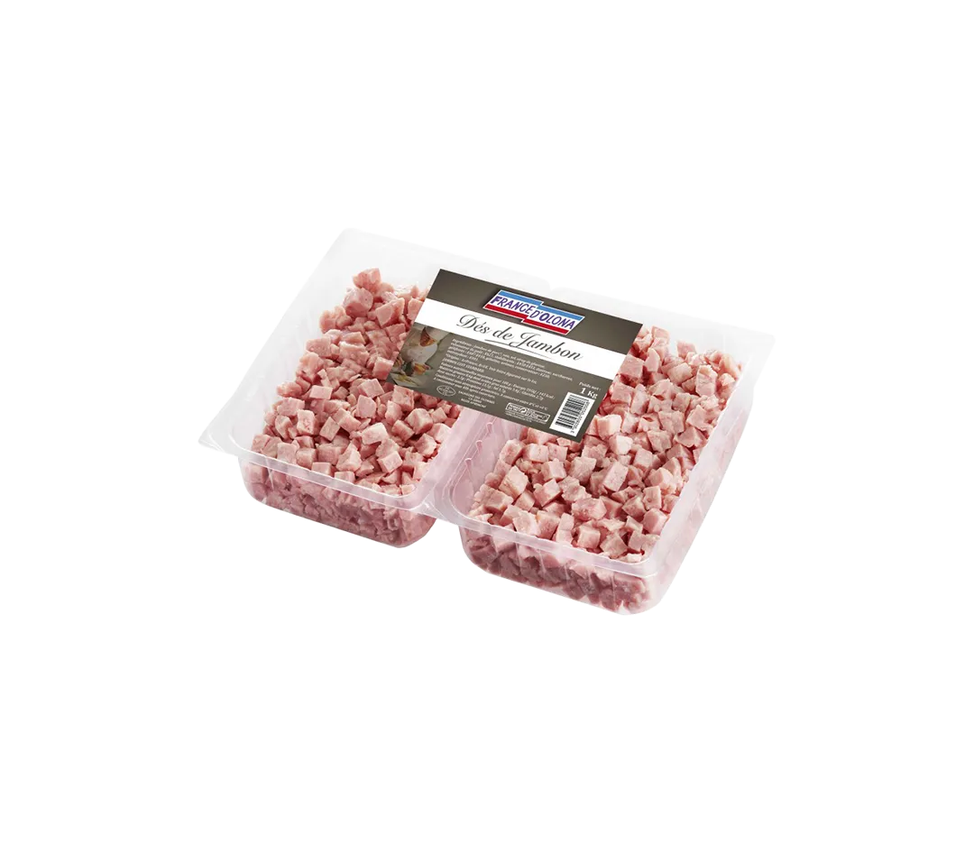 Dès de jambon cuit - 2 x 500g