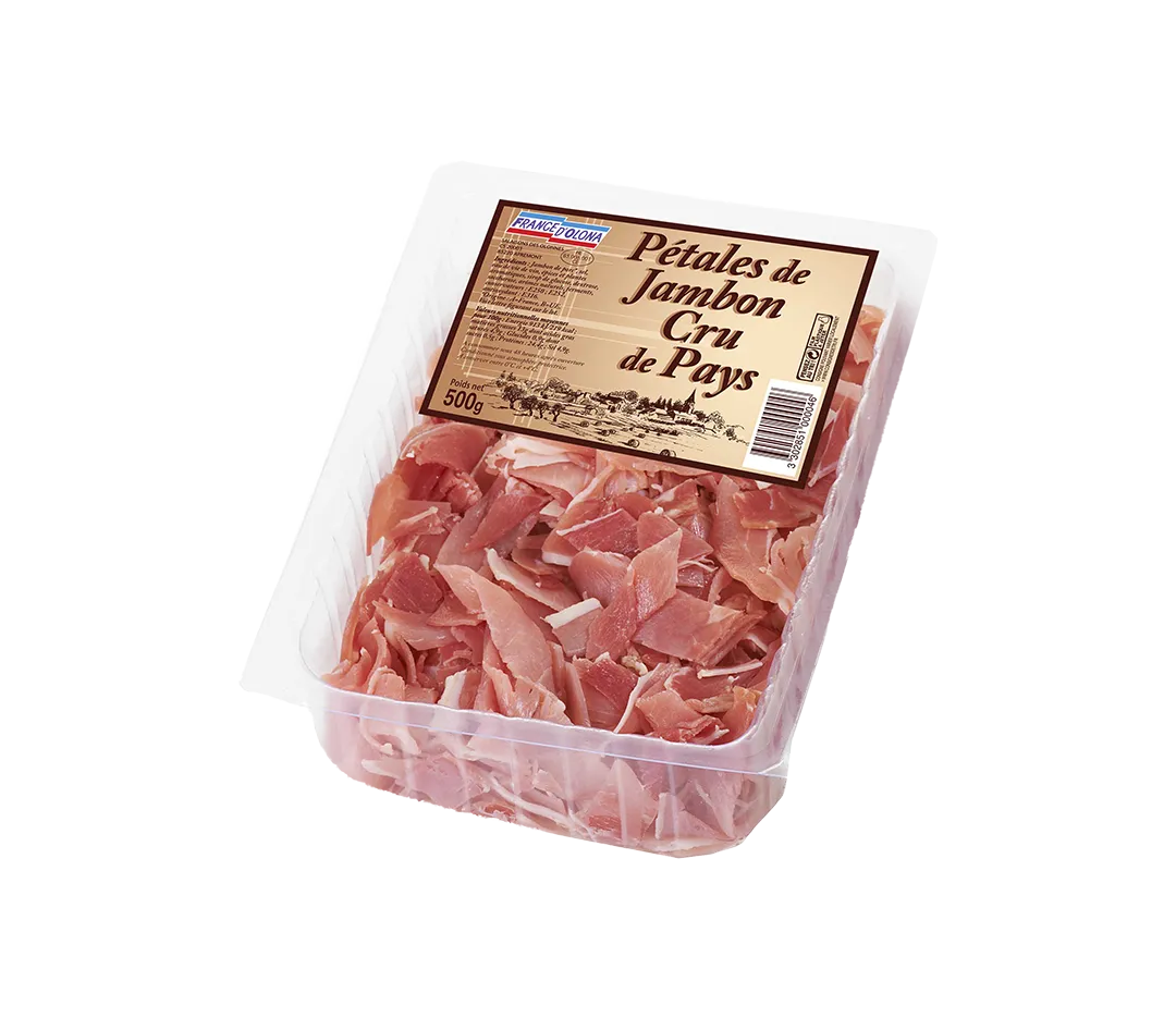 Pétales jambon cru de pays 500g