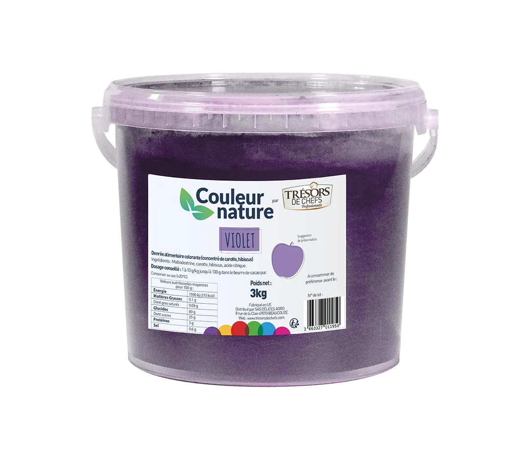 Denrées alimentaires colorantes
