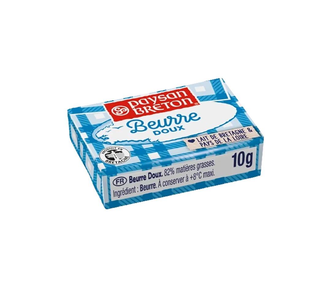 Dosettes de beurres doux de 10g