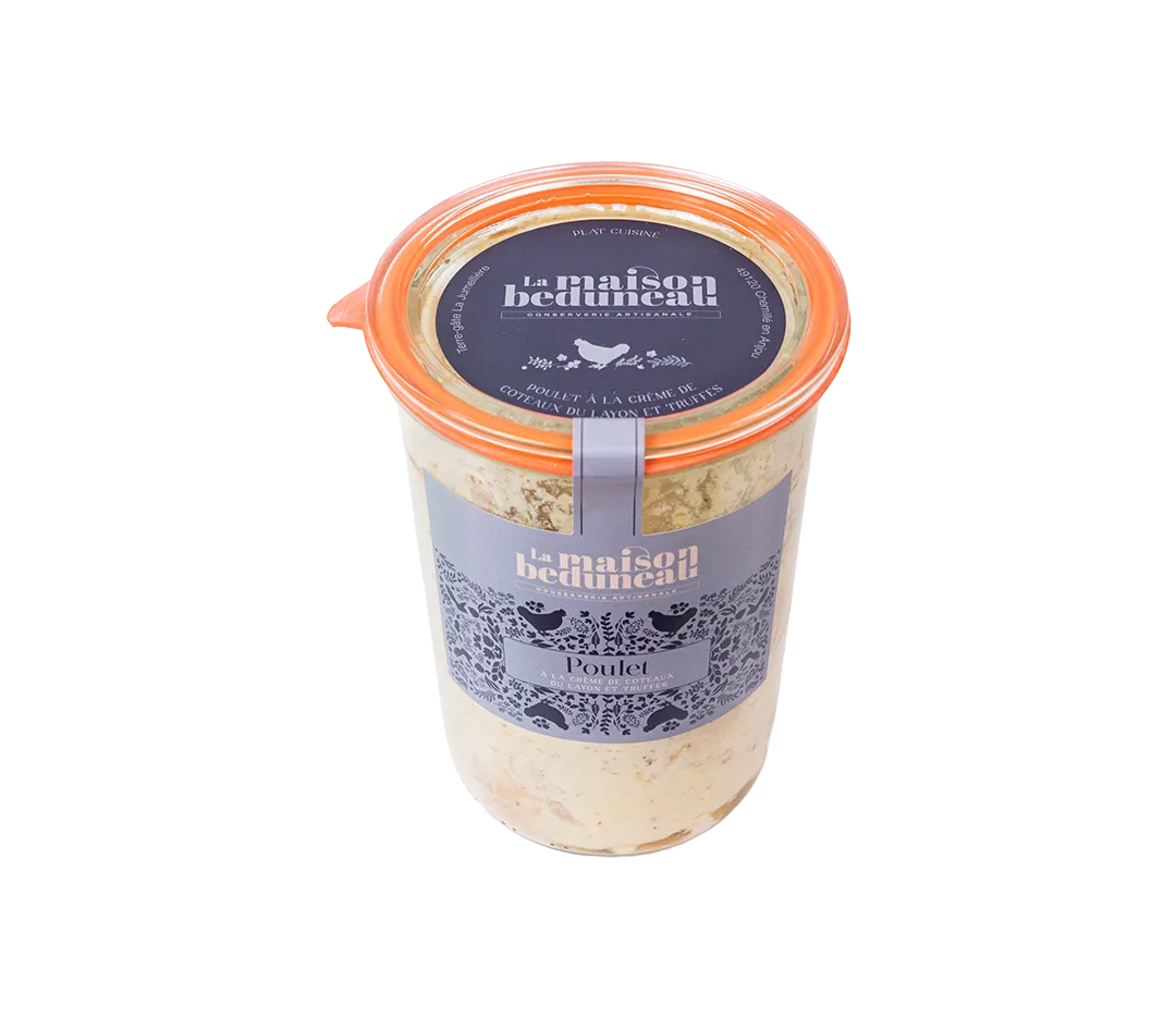 Poulet crème de layon et truffes