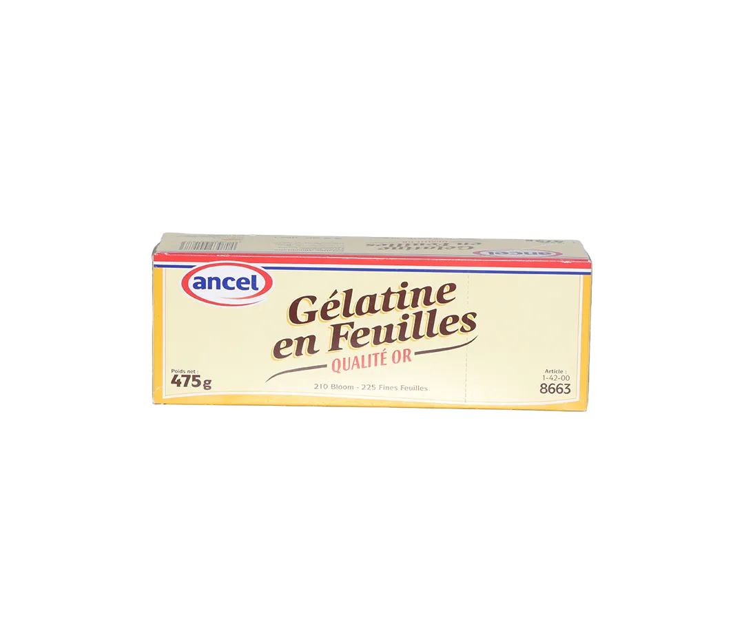 Gélatine porcine - 225 feuilles