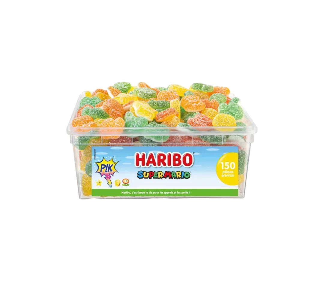 Tubo haribo super Mario - 150 pièces