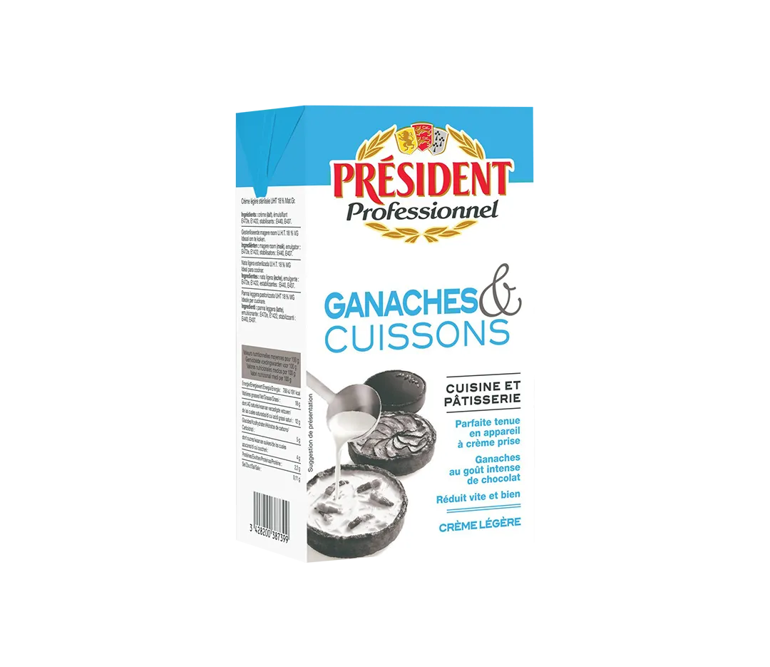 Crème ganache cuisson 18%