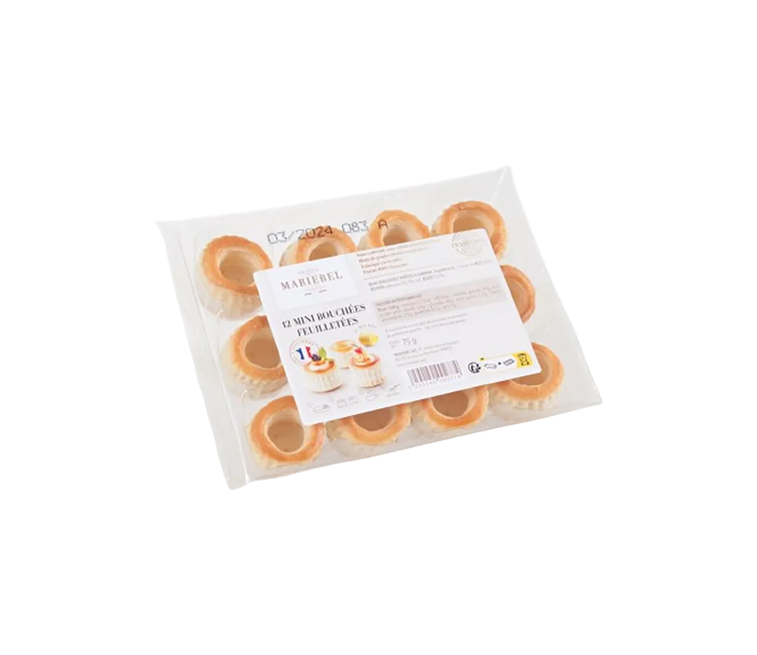 MINI BOUCHEES BEURRE 12 PCES MARIBEL.