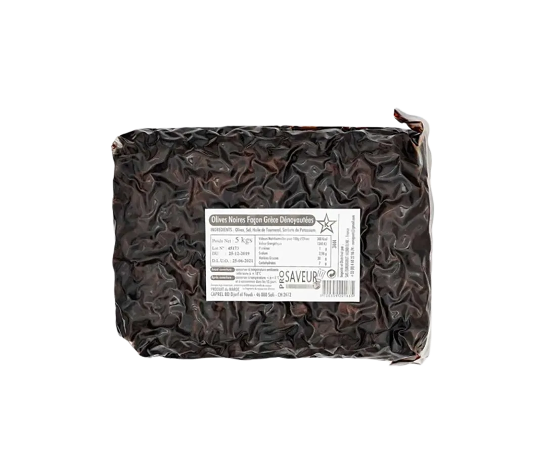 OLIVES NOIRE GRECQUE DENOY POCHE 5 KG
