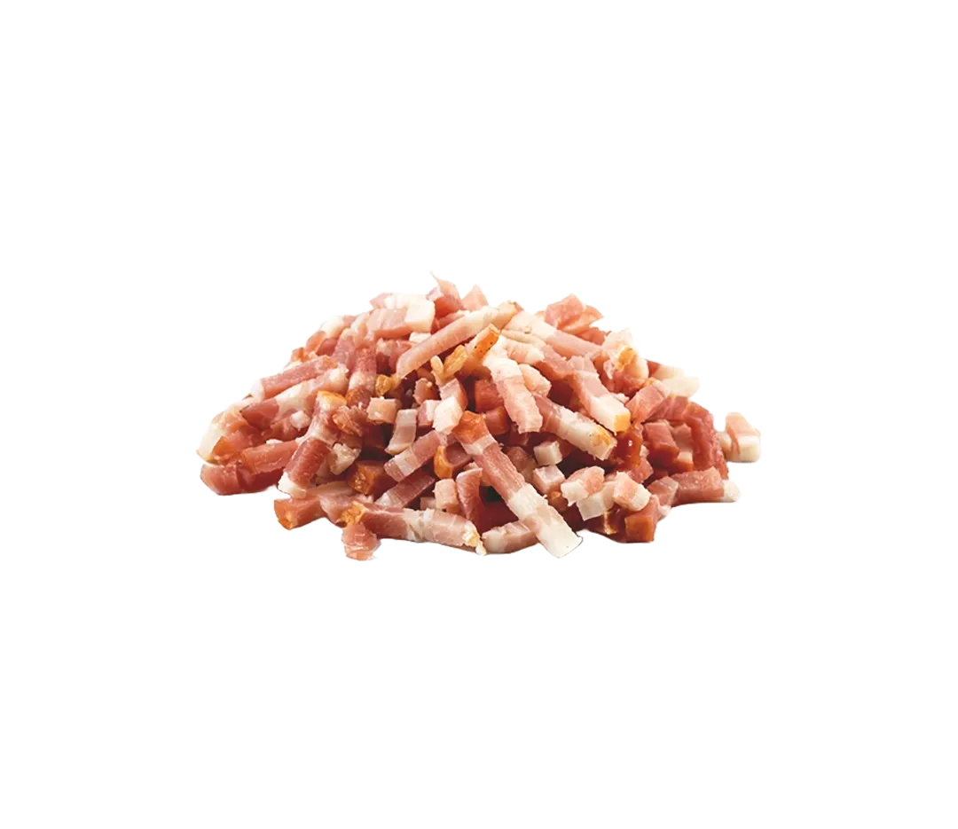 Lardons crus fumés