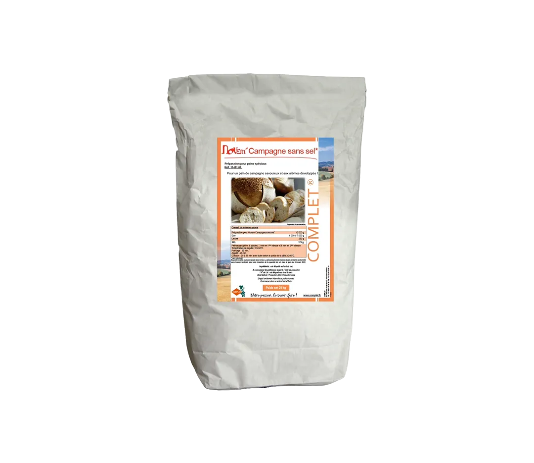 Farine novem campagne sans sel 25kg