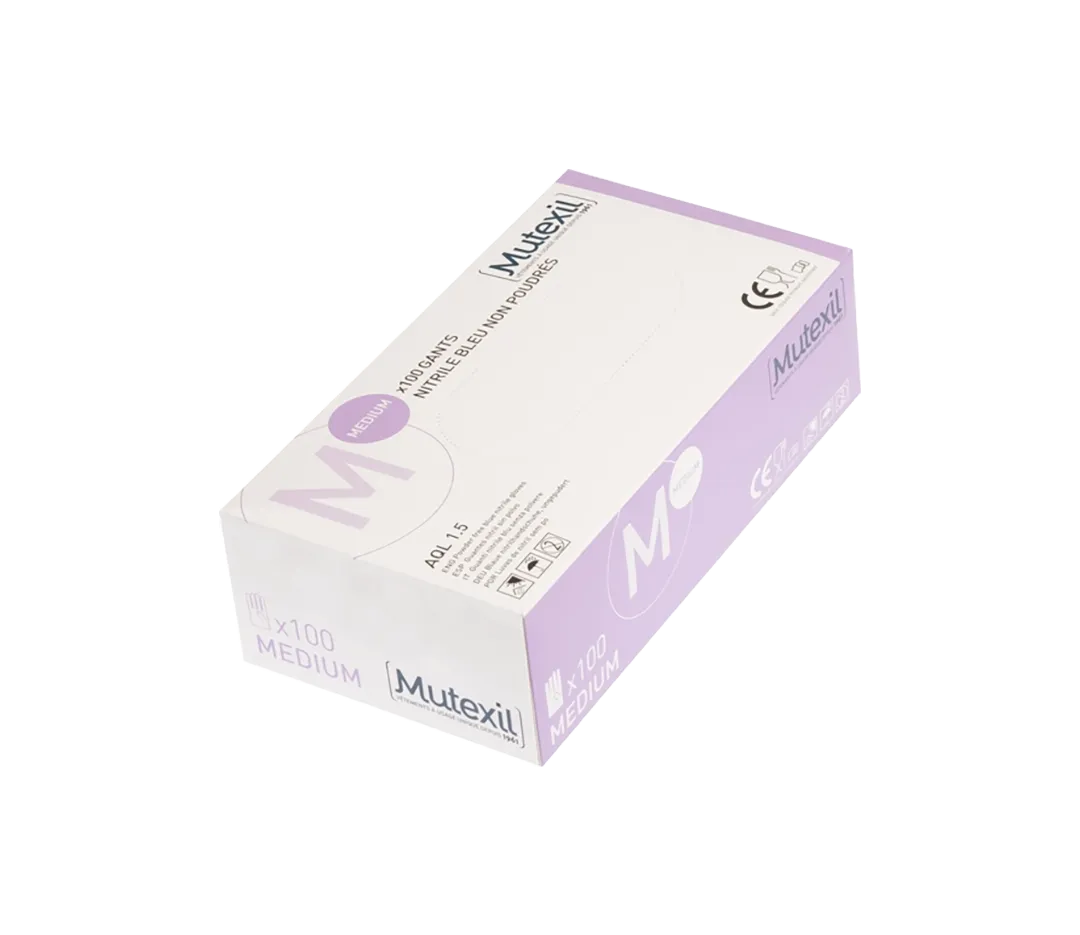 Gant non poudrée Vinyle taille M x100