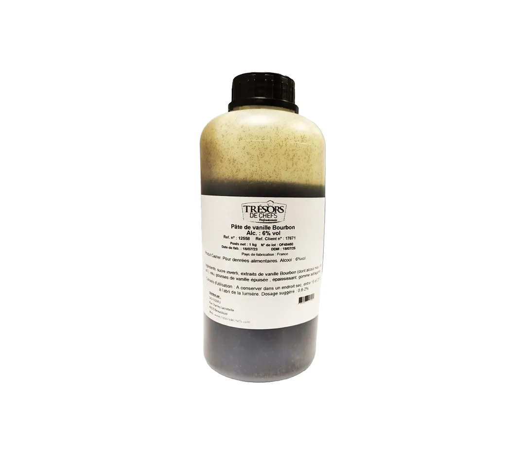 PATE VANILLE BOURBON BOUTEILLE 1KG TDCP