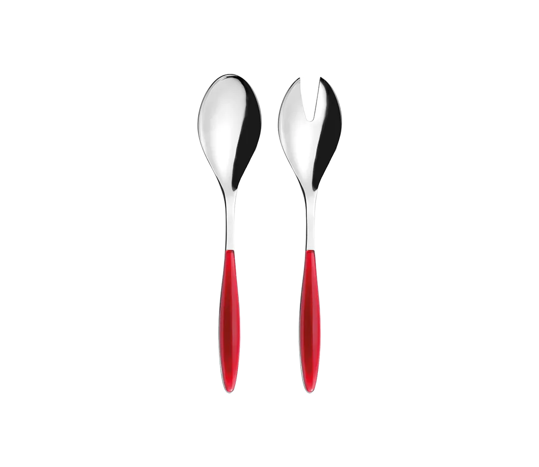 Couvert à salade rouge