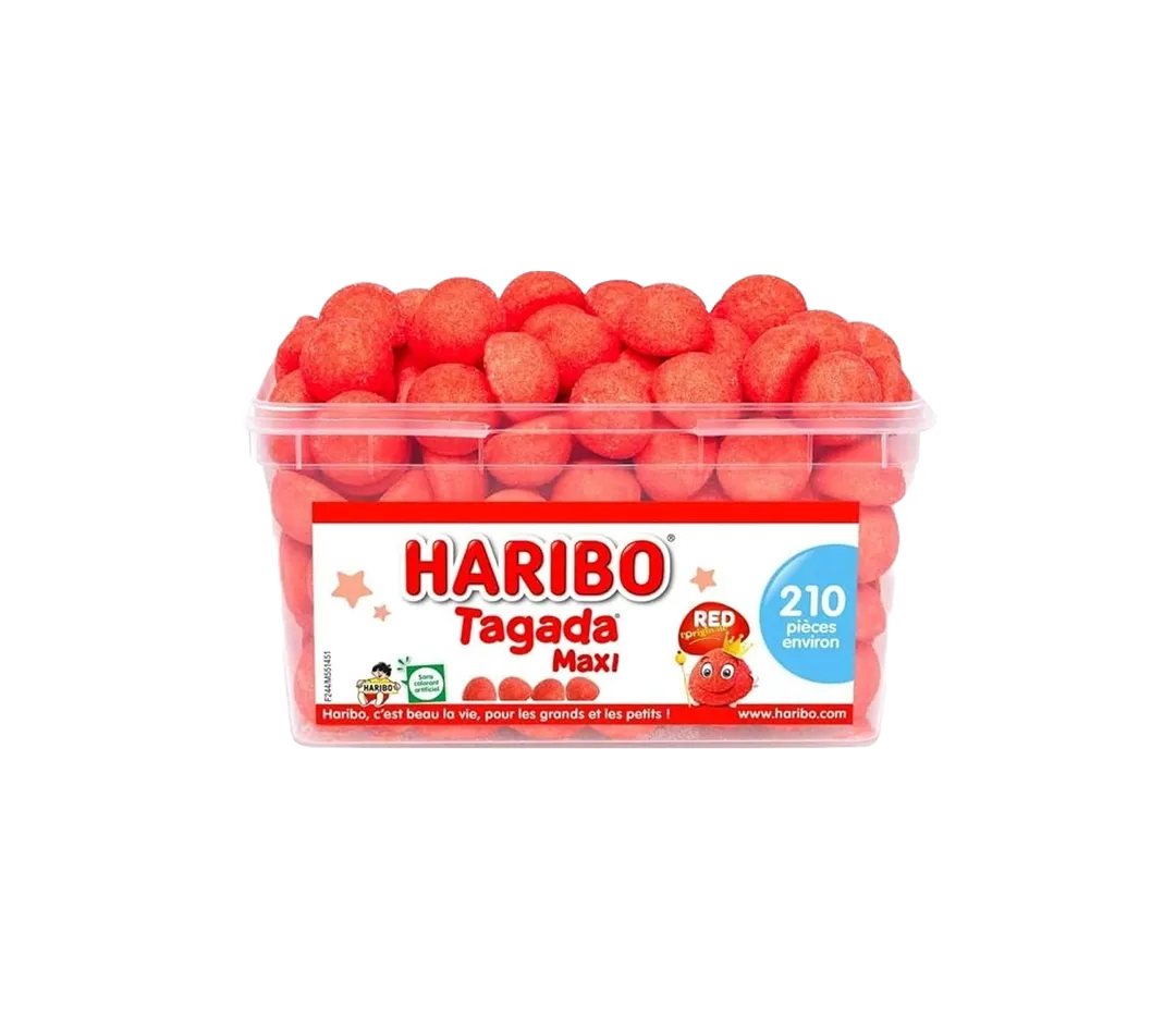 Tubo Haribo maxi tagada - 210 pièces