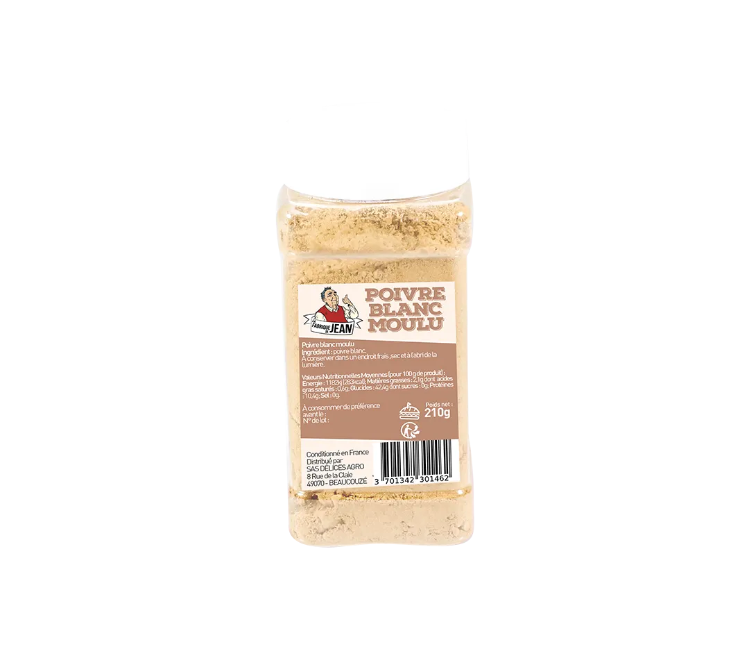 Poivre blanc moulu