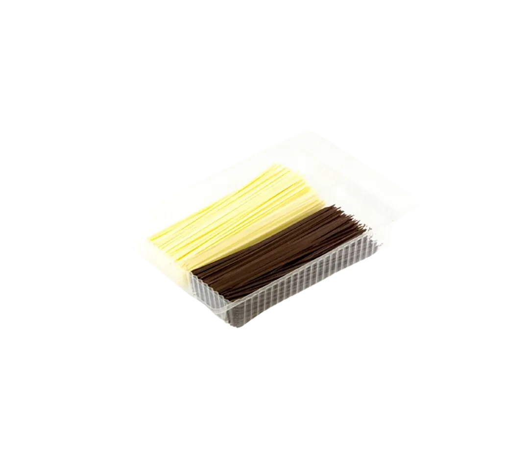 DECOR CHOCOLAT ASSORT. TIGE 20CM BT 490