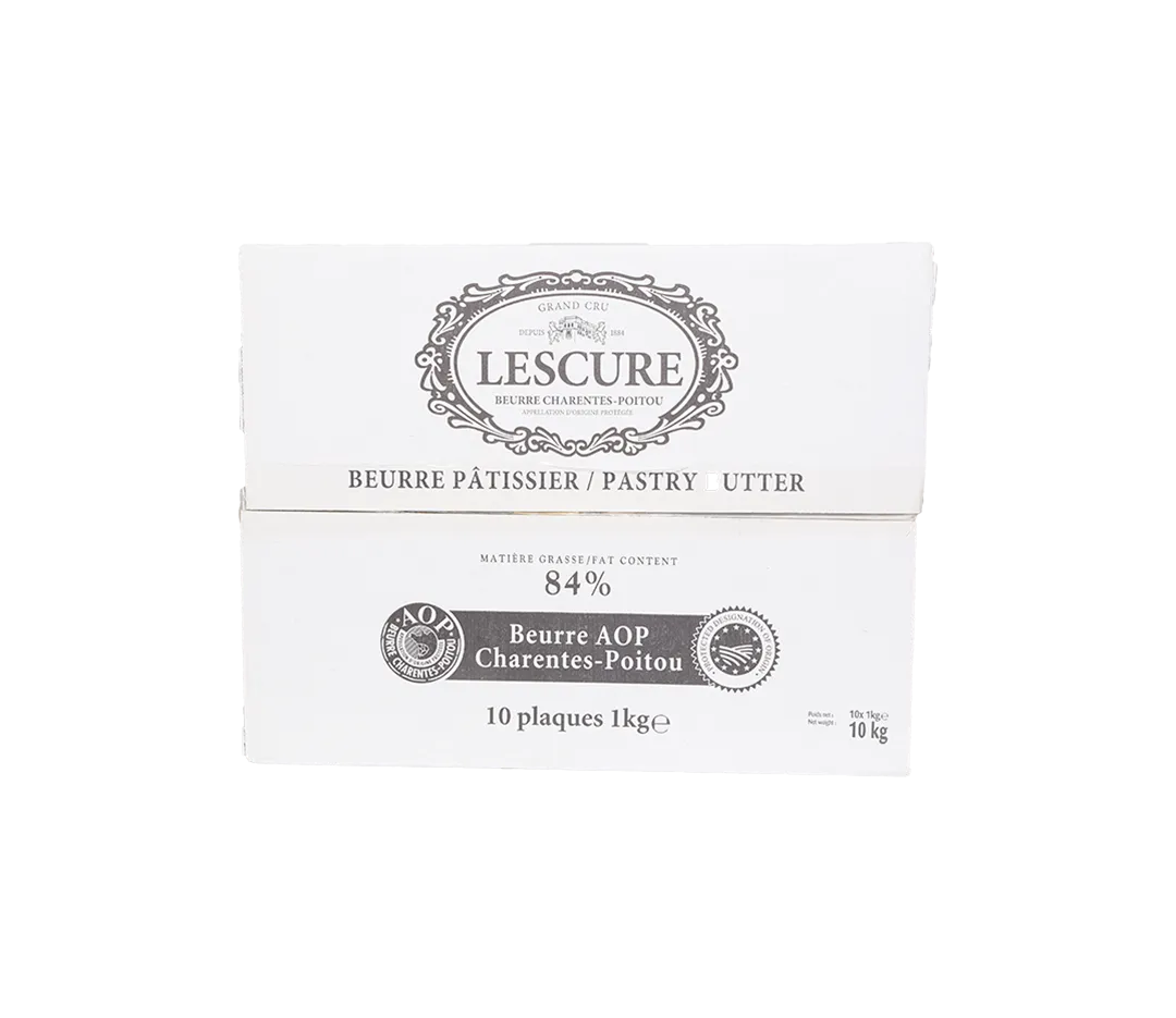 Beurre Plaque AOP 84% Lescure - 10x1kg