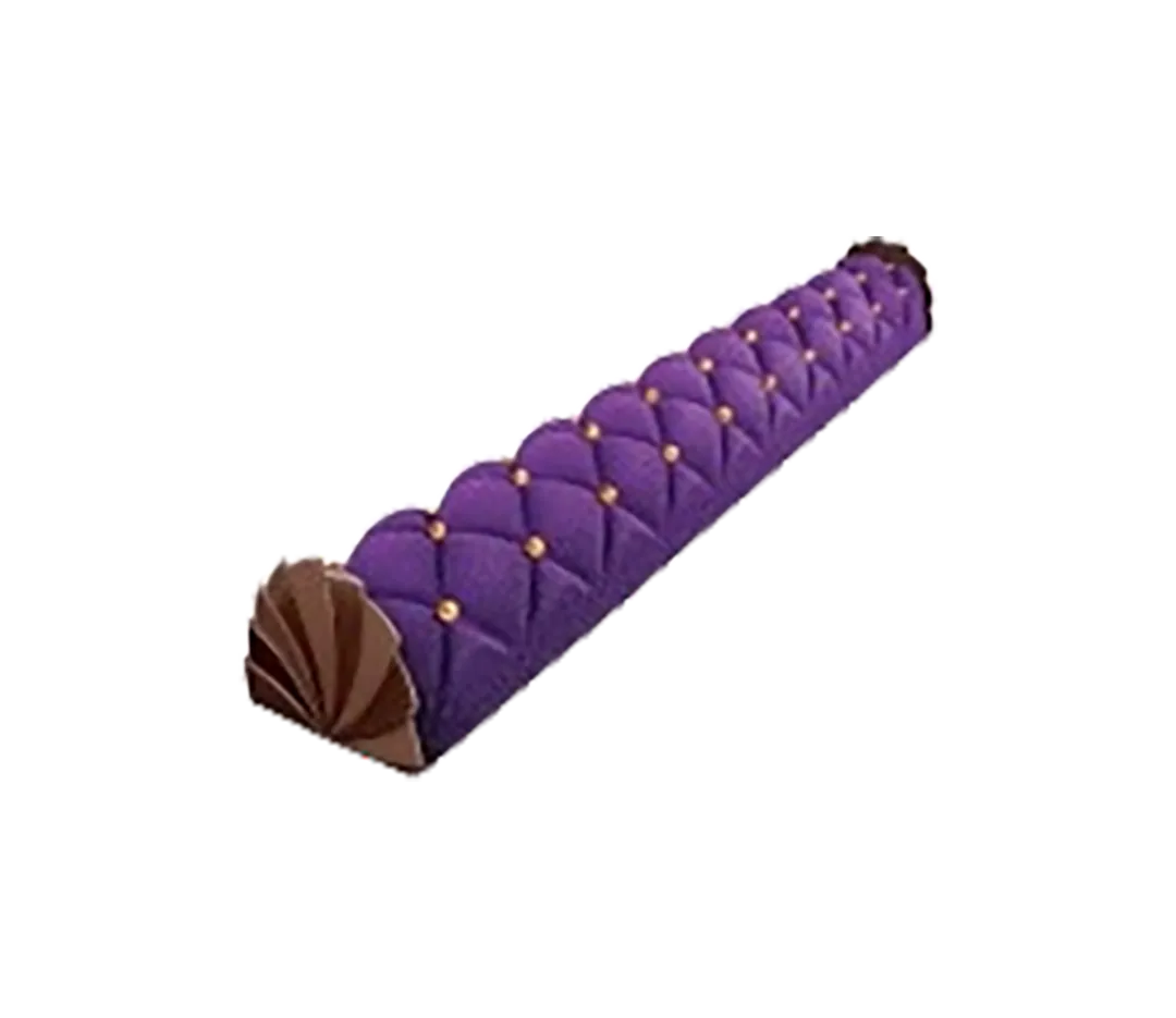 Moule bûche grande matelassé x12