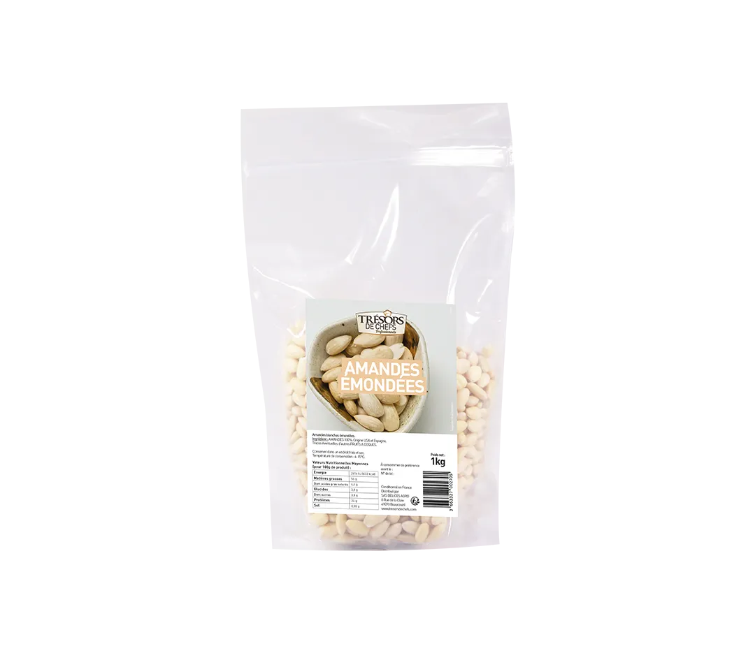 Amandes émondées