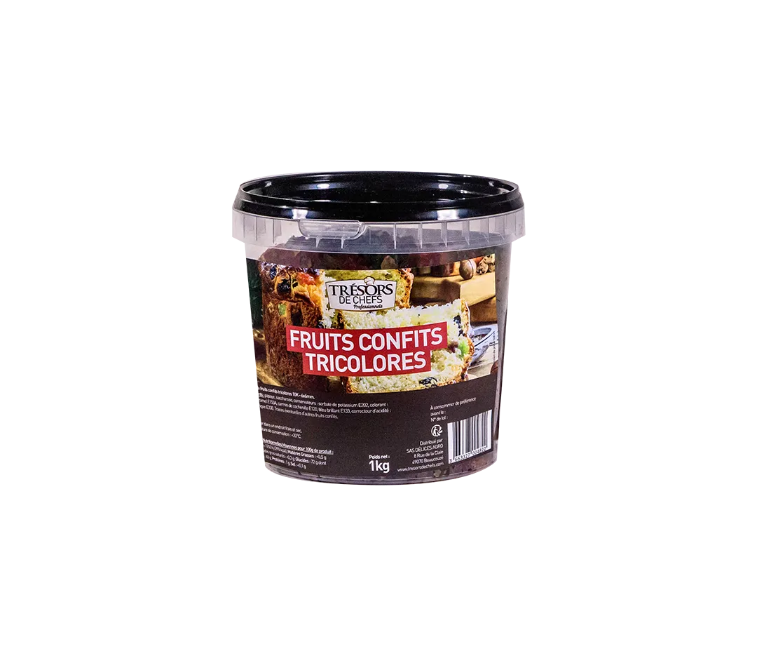 Fruits confits en cubes - 1kg