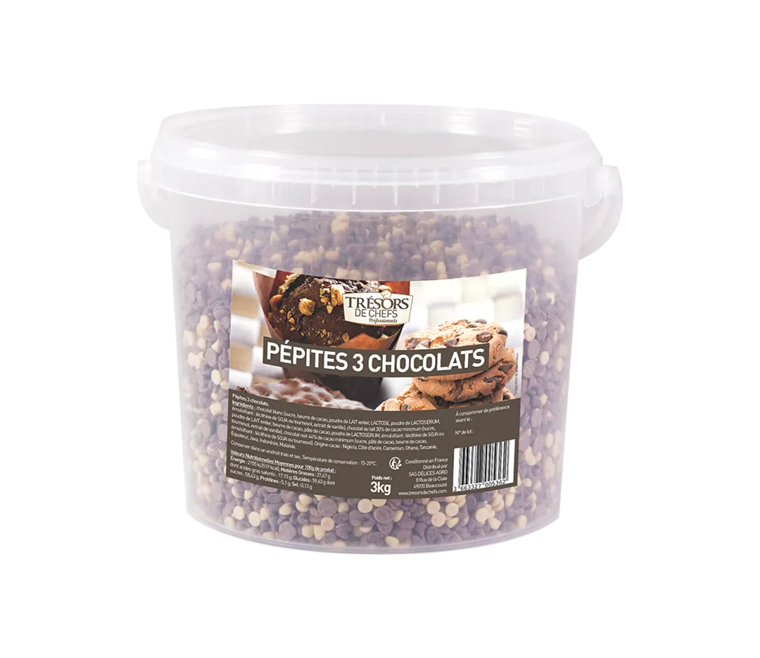 Pépites aux 3 chocolats
