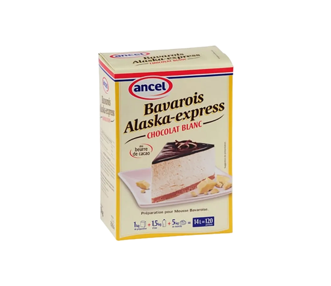 Bavarois Alaska Cho. blanc - 1kg