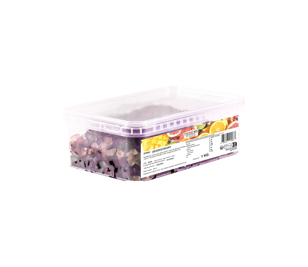 Cubes tricolores de fruits confits 1kg